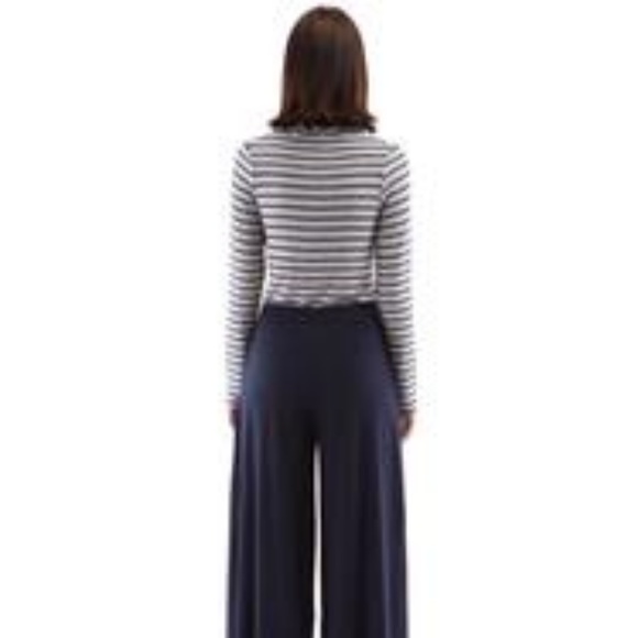 Brooklyn Stripe Turtle Neck Heather Grey/Navy - Picture 4 of 4